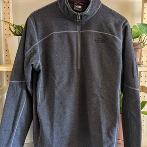 Grey zip long sleeve shirt